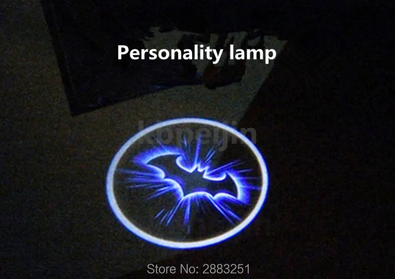 2 шт. светодиодные двери автомобиля Добро пожаловать Свет Логотип Бэтмен