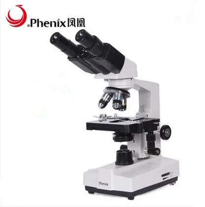 Pherix 100x-1600x светодиодный светильник бинокулярный Сцепной Биологический микроскоп