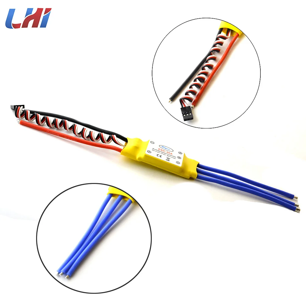 RC 4 шт. 30A Brushless ESC 450 Вертолет двигатель мультикоптера Скорость контроллер