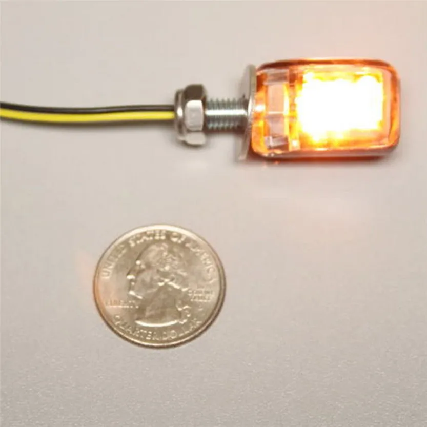 Новинка 2019 хит 2X 6LED мотоциклетные мини янтарные сигнальные огни мигалка