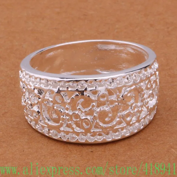 Бесплатная доставка оптовая продажа посеребренные кольца ювелирные изделия из