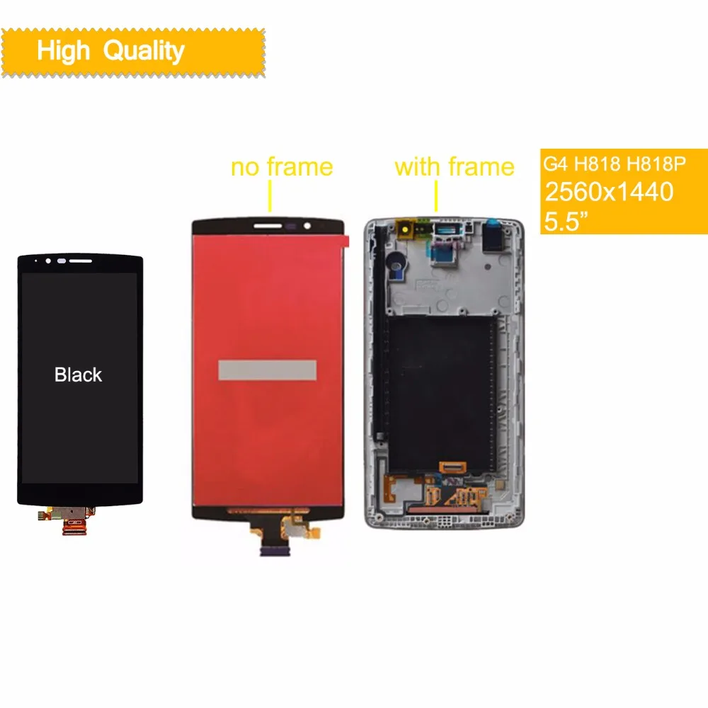 10 шт. двойной SIM дисплей для LG G4 LCD H818 H818P сенсорный экран дигитайзер с рамкой
