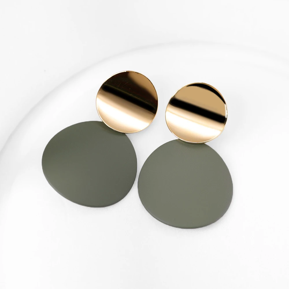 Женские винтажные Двойные серьги Seven Candy простые популярные корейские аксессуары