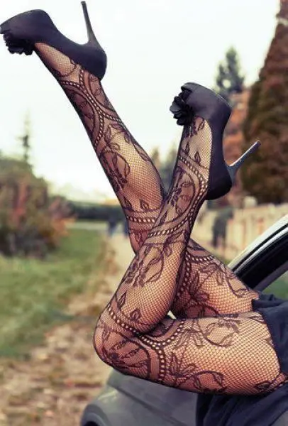 

hirigin 2018 Hollow Out Sheer Mesh Pantyhose Tights Stockings Tattoo Lace Fishnet