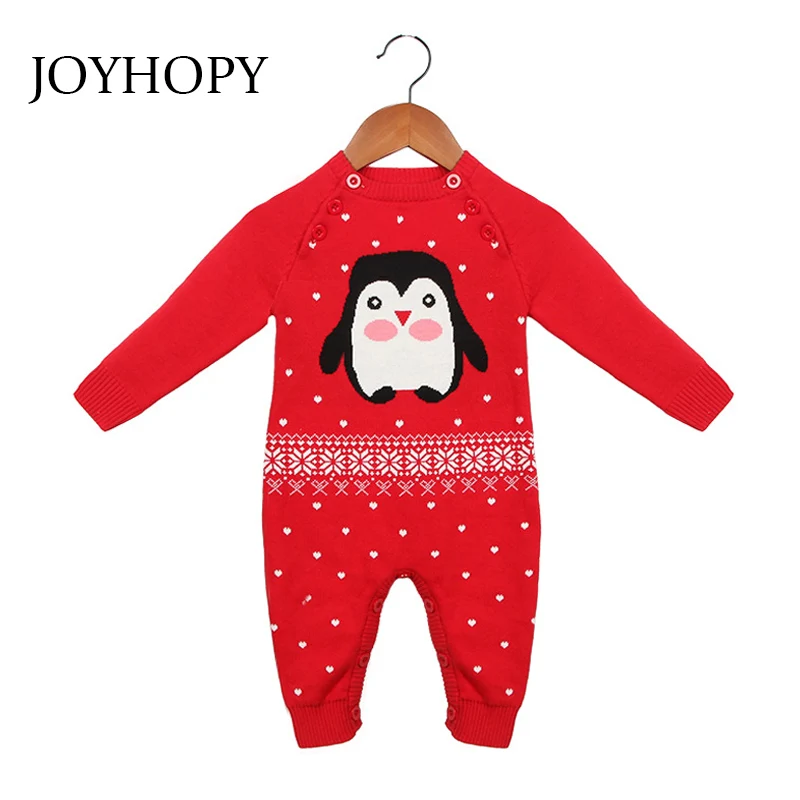 Детские комбинезоны JOYHOPY осенне зимний детский вязаный комбинезон для маленьких