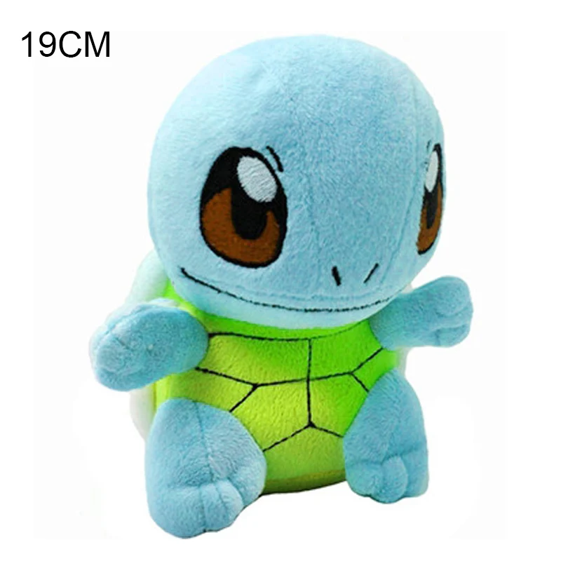 Squirtle 19cm Пикачу Бульбазавр Squirtle Charmander Мягкая Игрушка коллекция хобби кукла аниме периферийная плюшевая кукла рождественский подарок для детей - Цвет: Squirtle 19cm