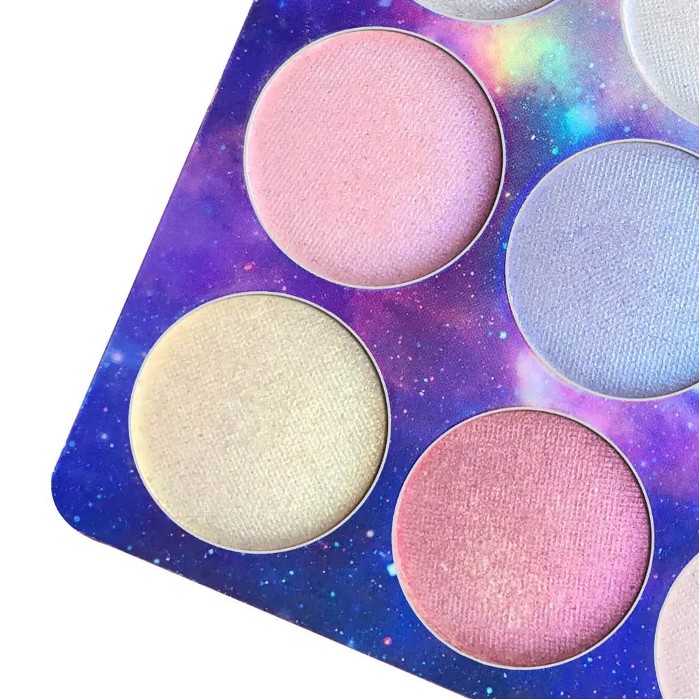 9 цветов хайлайтер Палитра для осветления лица макияж Цветные тени век Косметика