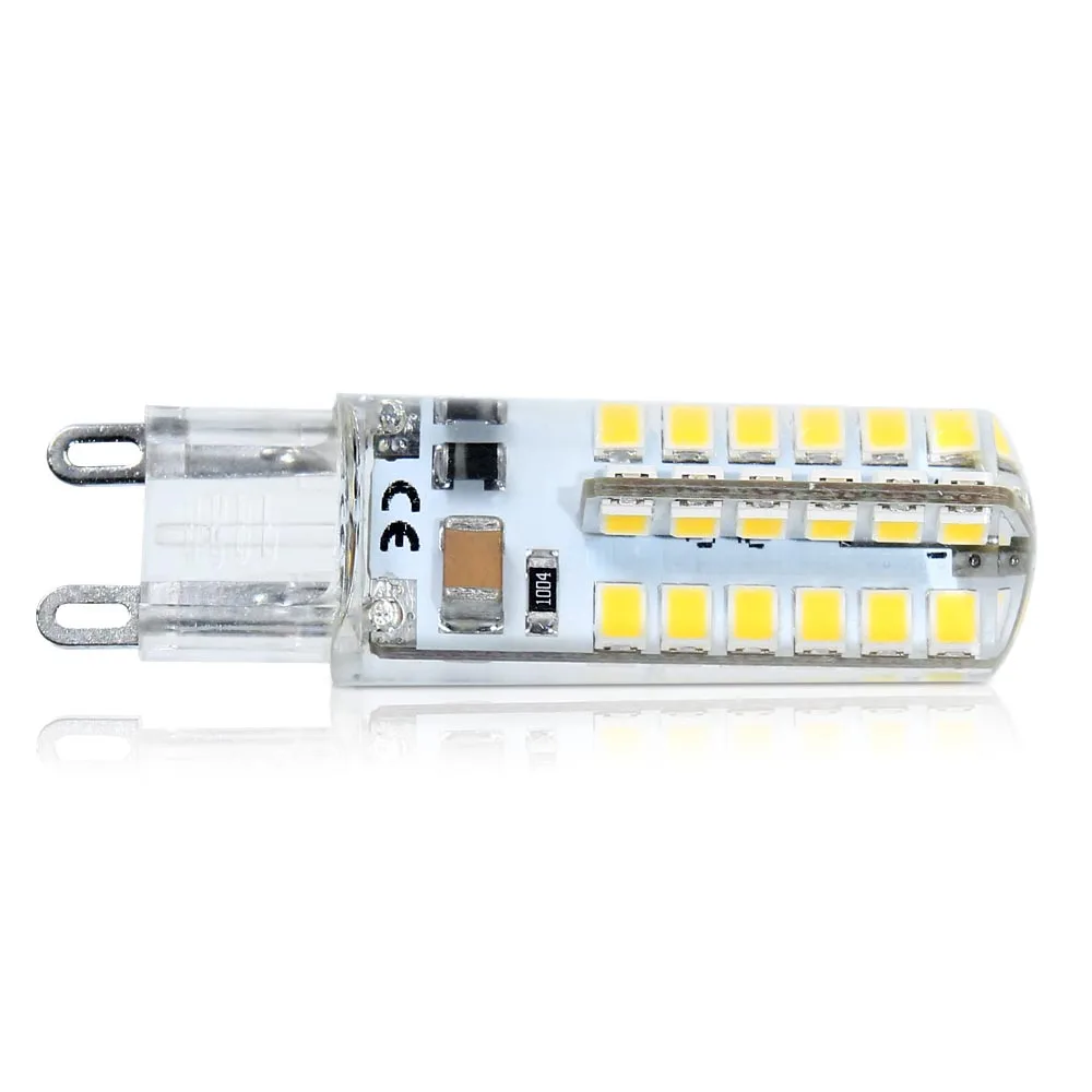 Набор из 12 силиконовый G9 220V 2835 SMD 7 Вт 48 светодиодный кристалл лампа &quotКукуруза