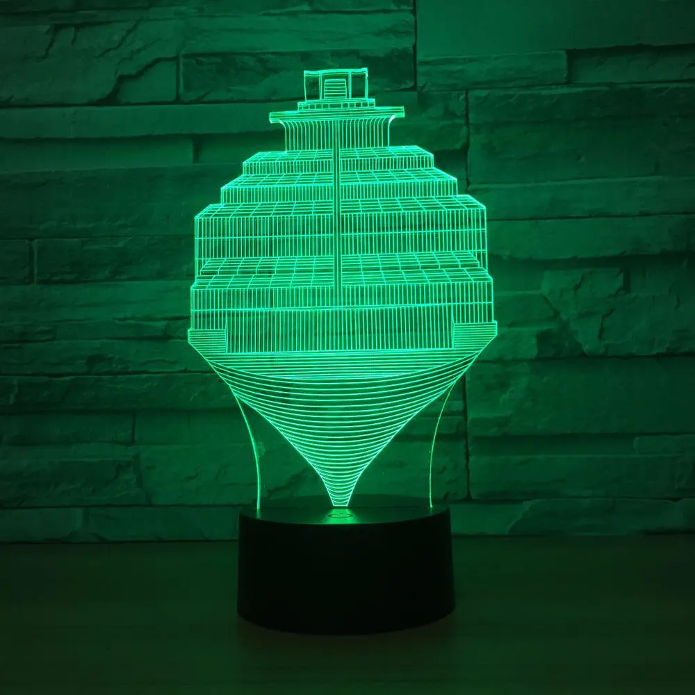 New Gyro 3D Small Night Light Touch Control Colorful Led Kids Lamp Decorative Fixtures Drop Shipping | Лампы и освещение