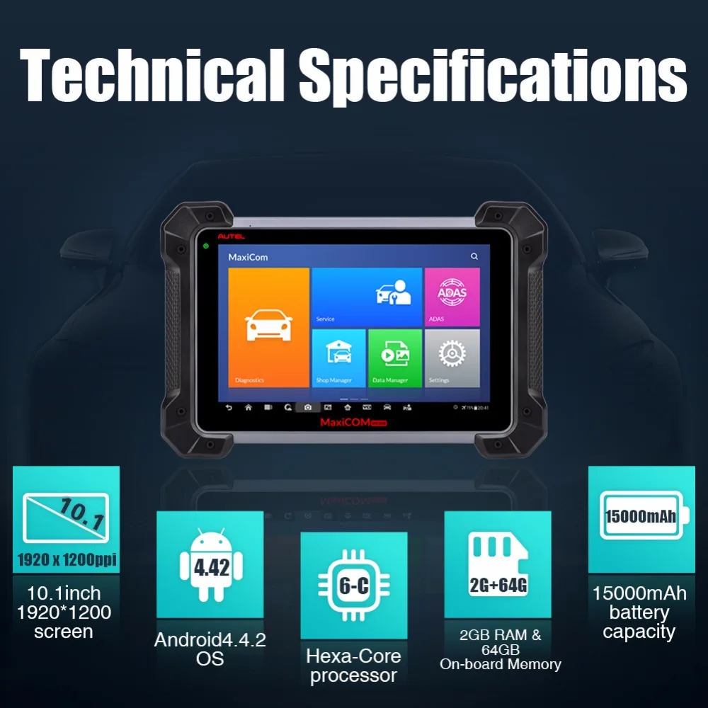 Autel MaxiCOM MK908P диагностический инструмент obd2 сканер автомобильный J2534