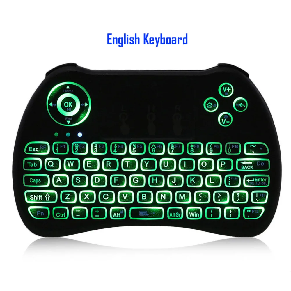 iPazzPort Russian/French/Spanish/German 3 colours Backlight Wireless Mini Keyboard Mouse for Android TV box/Raspberry Pi/ HTPC | Компьютеры