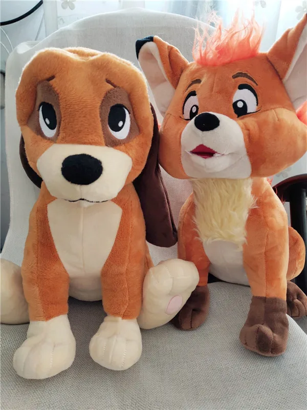 Плюшевая кукла New Fox And The Hound Tod Cooper fox and dog игрушка прекрасный подарок|Персонажи