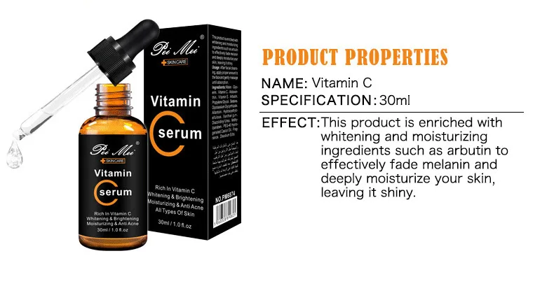 DROPSHIPPING 30ml Facial Repair Skin Serum Retinol Vitamin C Serum Firming Anti Wrinkle Anti Aging Anti Acne Serum Skin Care