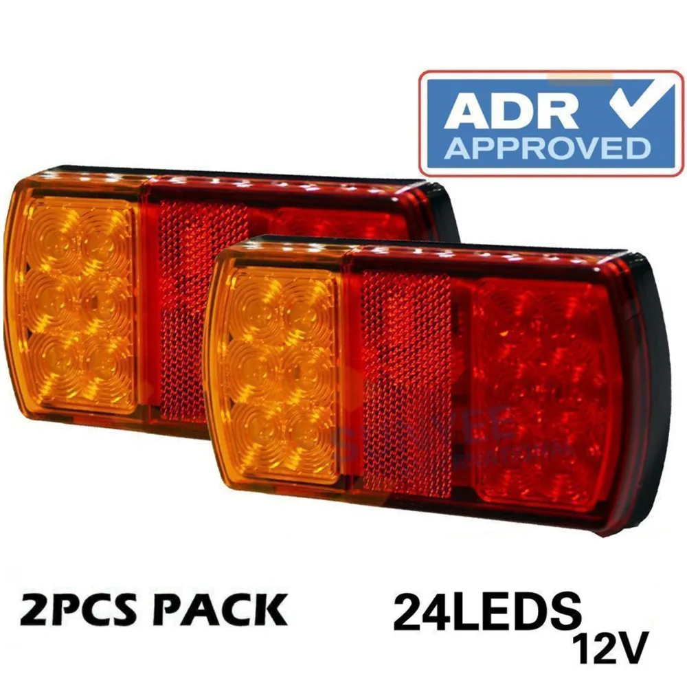 

1 pair12V Waterproof Durable Car Truck LED Rear Tail Light Warning LightsTurn Signal Lights fit for Trailer Caravans Campers ATV