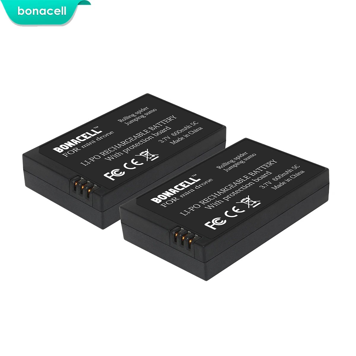 Bonacell 3 7 V 600mah Li po батарея для попугая мини дронов прокатки паук прыжки Sumo MiniDrone