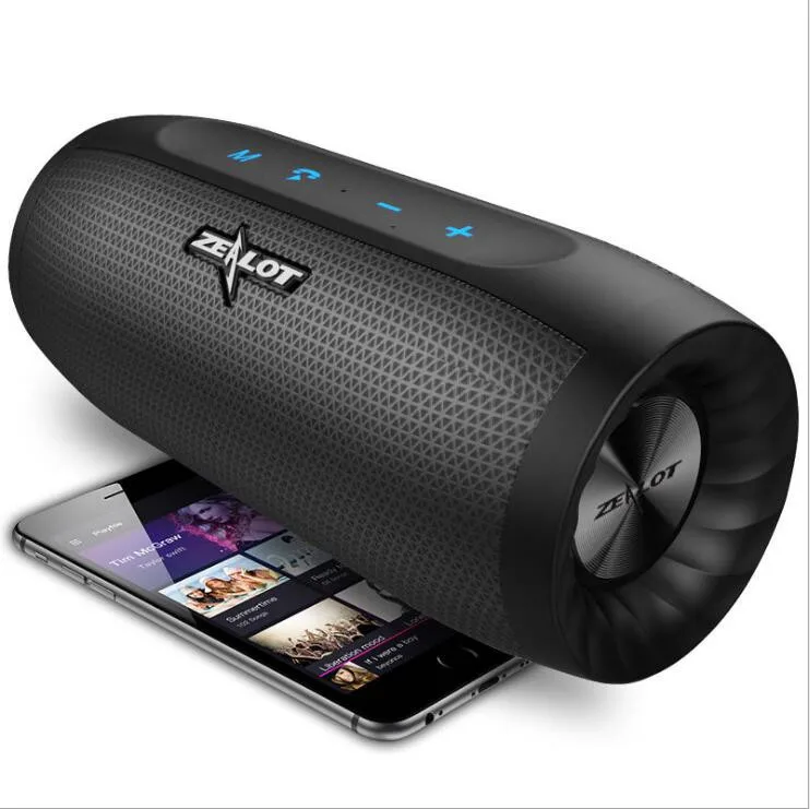 ZEALOT S16 Portable Wireless Speaker Bluetooth Soundbar Column Super Bass 3D Stereo Sound TF Card AUX 20h Play With Microphone |