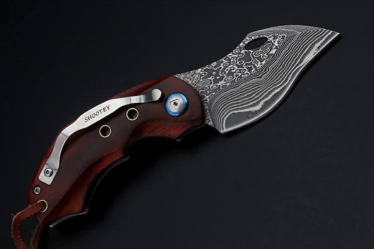 Новинка 2021 Бесплатная доставка уличный дамасский Мини Складной нож Карманный