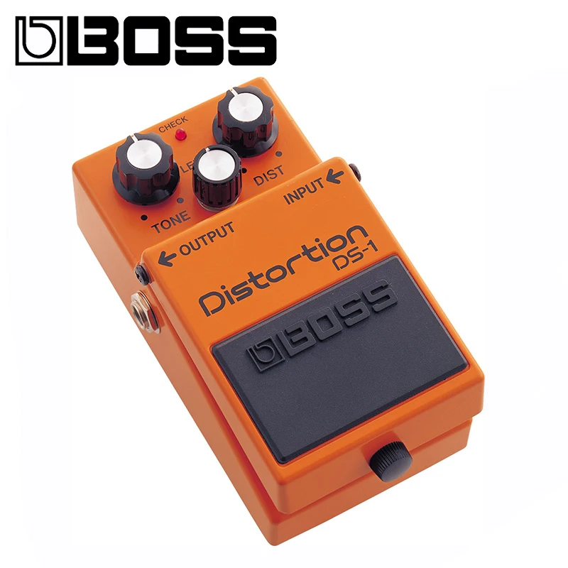 BOSS DS-1 педаль искажений, педаль эффектов искажений для гитары, бас, клавиатура с искажениями, уровень и управление тоном