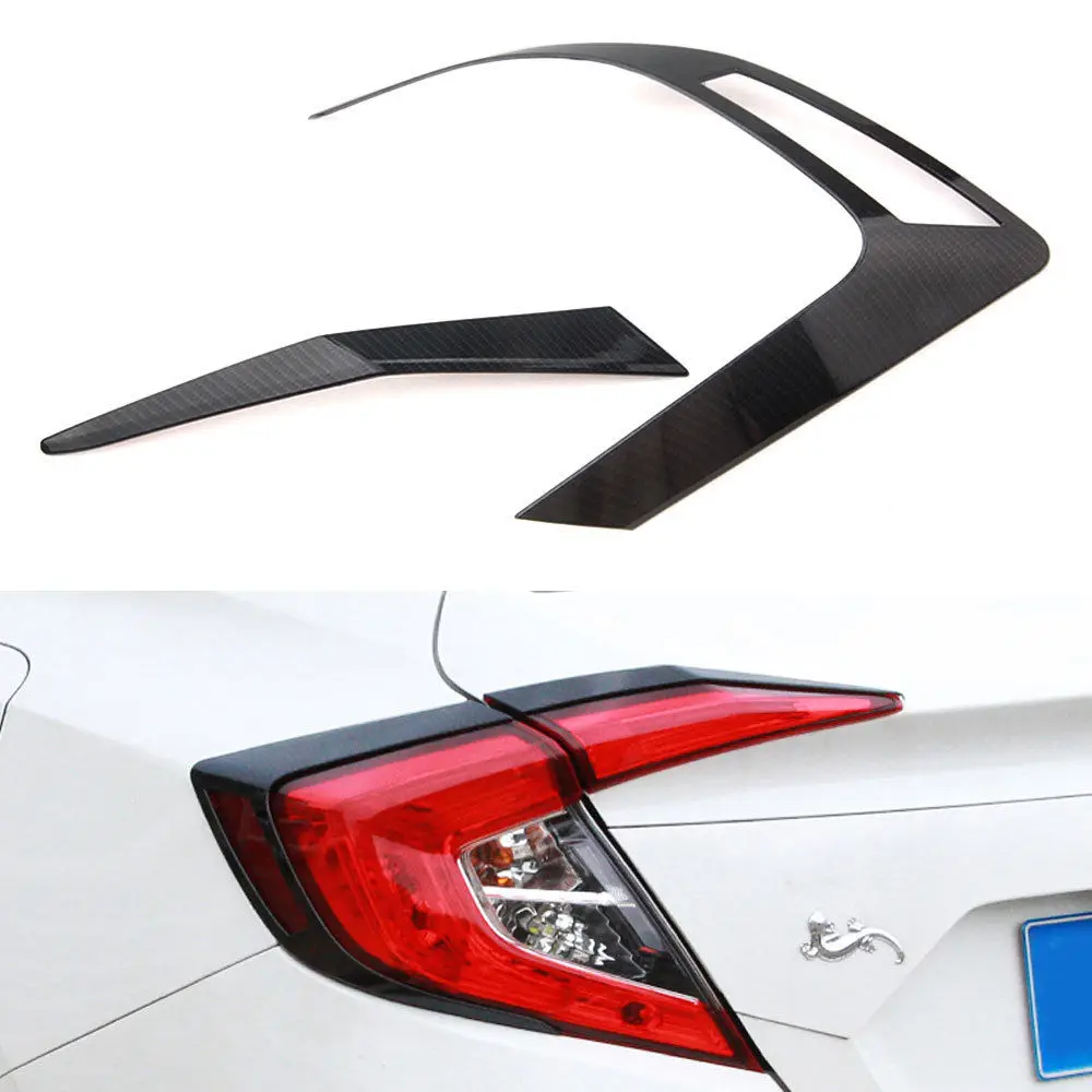 4 шт. задсветильник фары из АБС-пластика для Honda Civic 10 2016 2017 2018 | Автомобили и