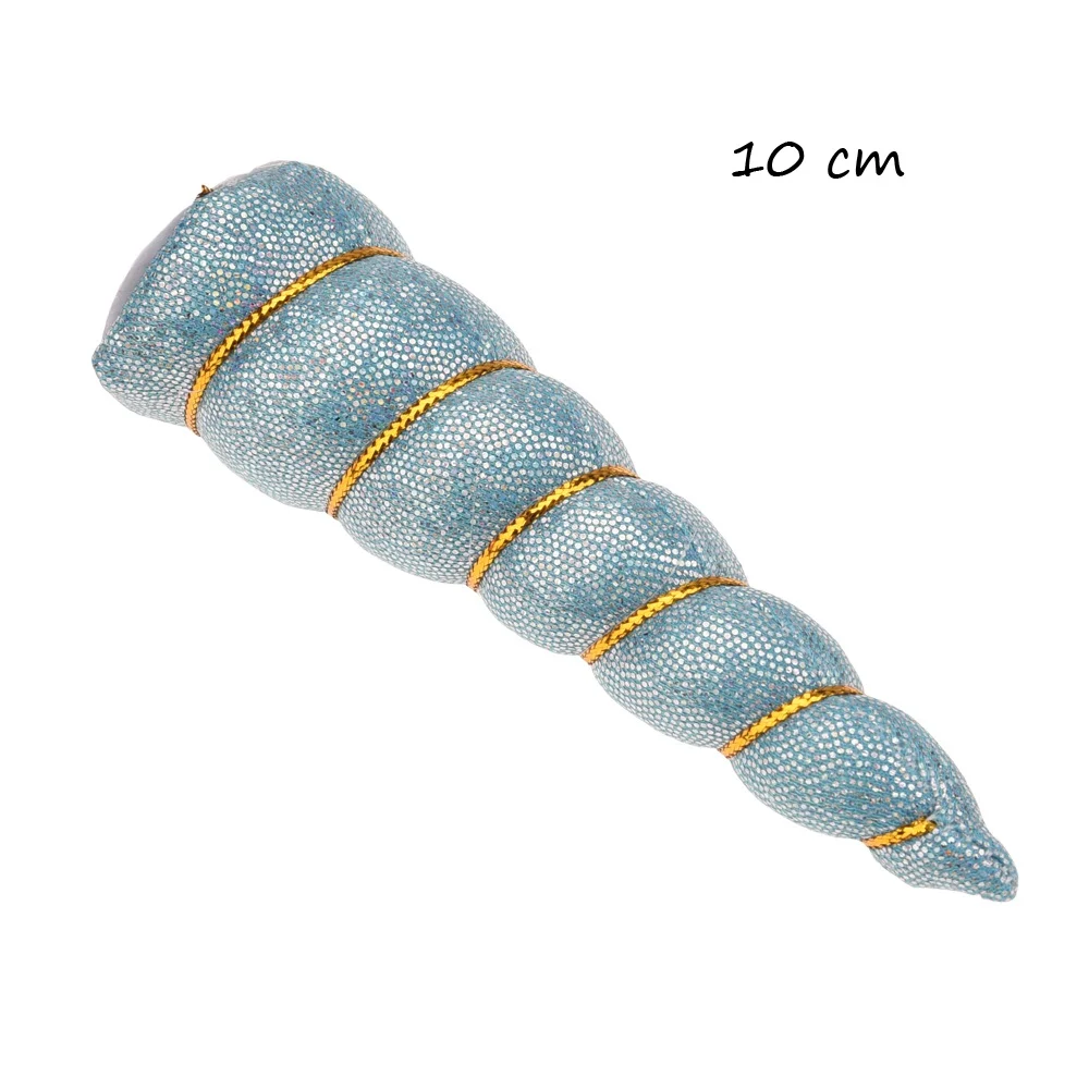 Blue 120 шт милые 10 см Мини Рога единорога DIY аксессуары для волос Головные уборы бутик ободок единорога без заколки единороги вечерние аксессуары - Цвет: Blue