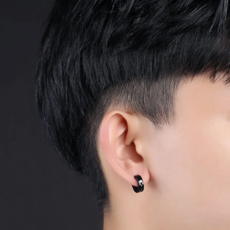Korean titanium earrings wholesale fashion ear buckle jewelry Unisex personality European style | Украшения и аксессуары