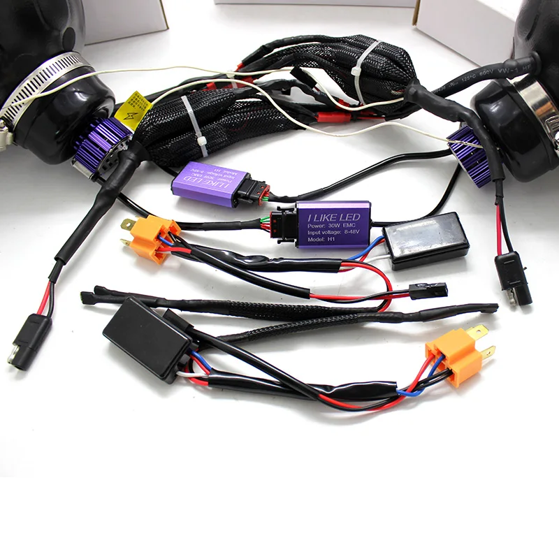 Цветная (RGB) Управление Led демон глаз головной светильник s злой для Jeep Wrangler Hummer H1 H2 защитник Harley rgb