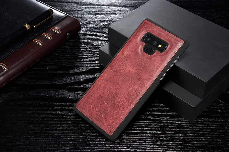 Роскошный чехол из натуральной кожи для S10 Plus E Магнитный чехол съемный для samsung Galaxy Note 10 9 8 S9 S8 S10 Plus A6 A7 A8