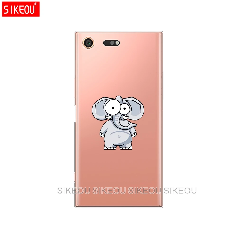 Силиконовый мягкий прозрачный ТПУ чехол для Sony Xperia XZ2 Compact XZ1 /XZ1 Compact/XZ Premium чехлы |