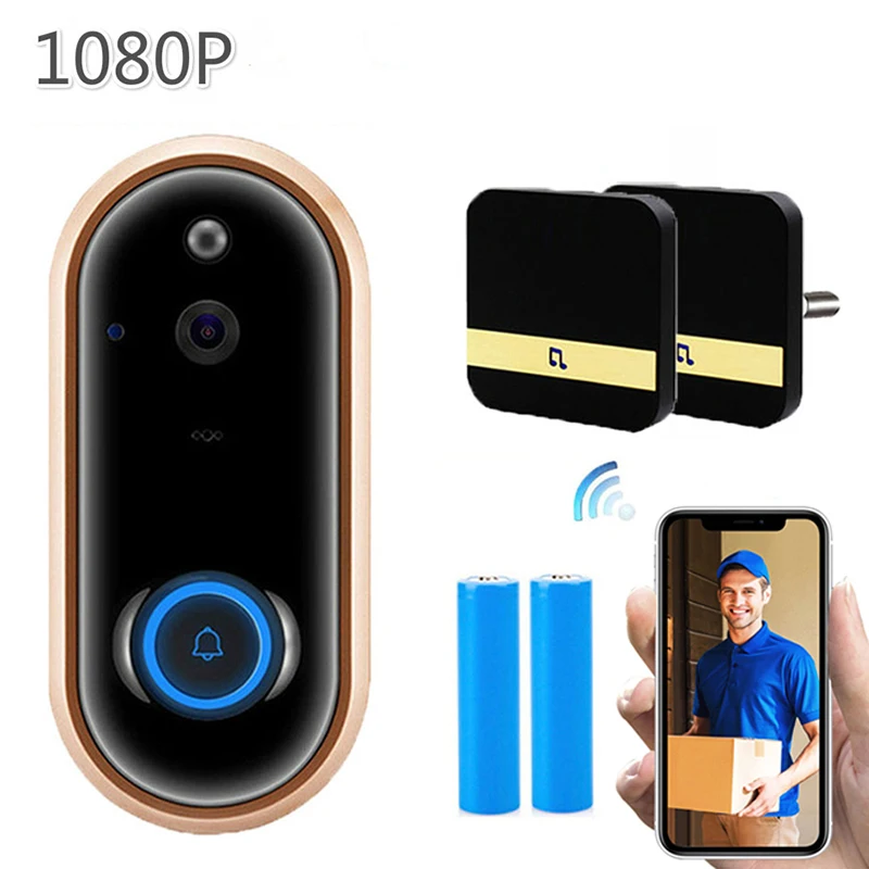CDYCAM новый HD 1080P Wi Fi видео дверной звонок беспроводные домашние Аккумуляторы