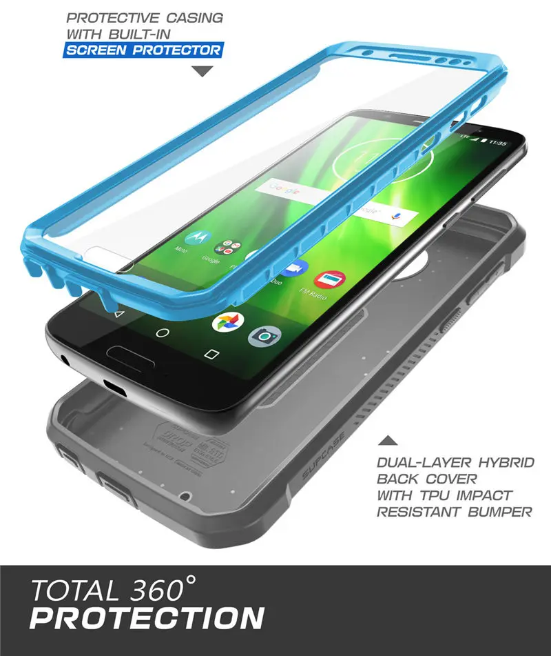 Для Moto G6 чехол SUP чехол UB Pro полный корпус прочная кобура крышка со встроенной защитной пленкой для Moto G6 чехол выпуска
