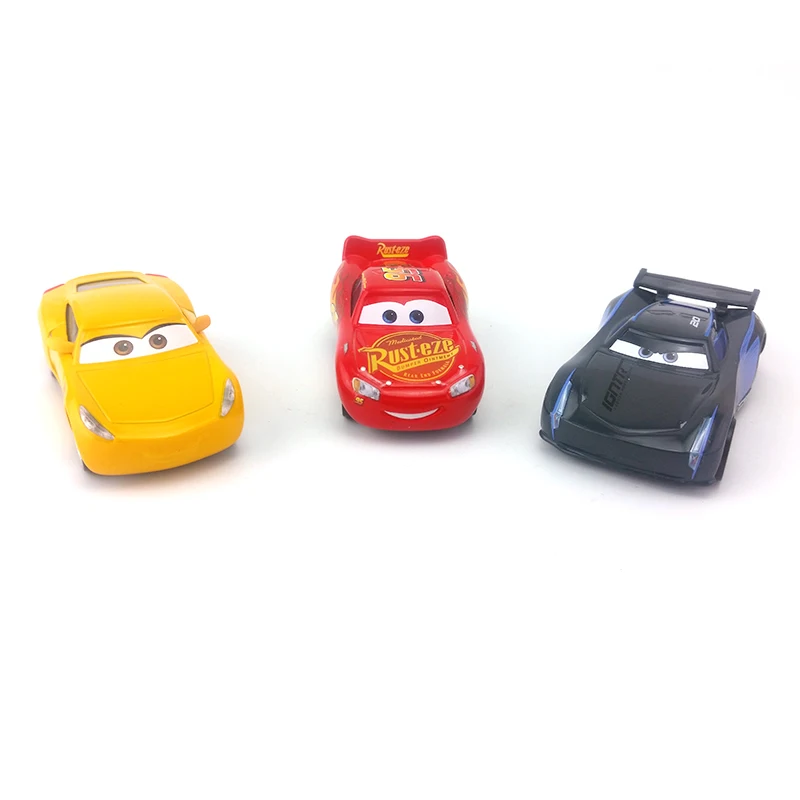 Disney Pixar Cars 3 Cruz Ramirez & Lightning McQueen Jackson Storm Metal Diecast Toy Car 1:55 Loose Brand New Бесплатная доставка|