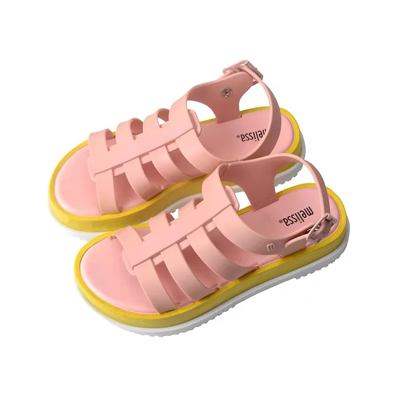 Женские сандалии Melissa бежевые в римском стиле с нескользящей подошвой