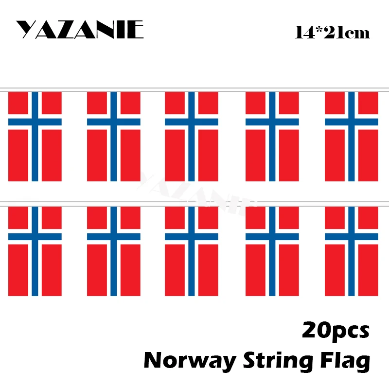 YAZANIE 14*21 см 20 шт. 5 метров полиэфирная гирлянда в виде булочек для страны флаги и