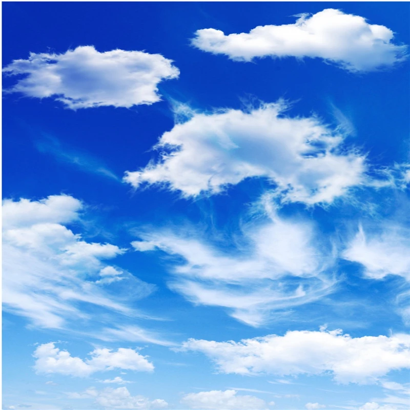 3d обои с ультра высоким разрешением голубое небо белое облако гостиная потолок