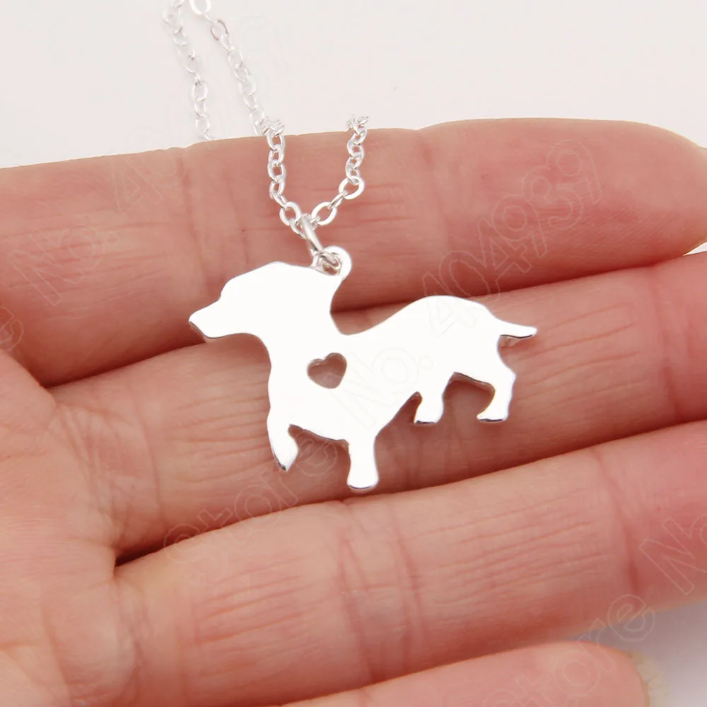 

Dachshund Paw Lifted Necklace Dog Pet Memorial Gift for Doxie Sausage Lover Necklaces & Pendants Choker Women Pendant