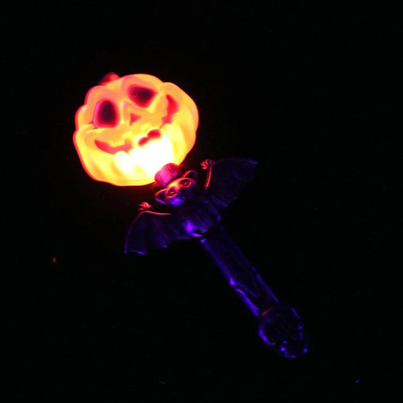 1 шт./лот Хэллоуин детские игрушки тыквенная палочка светодиодный ночник с