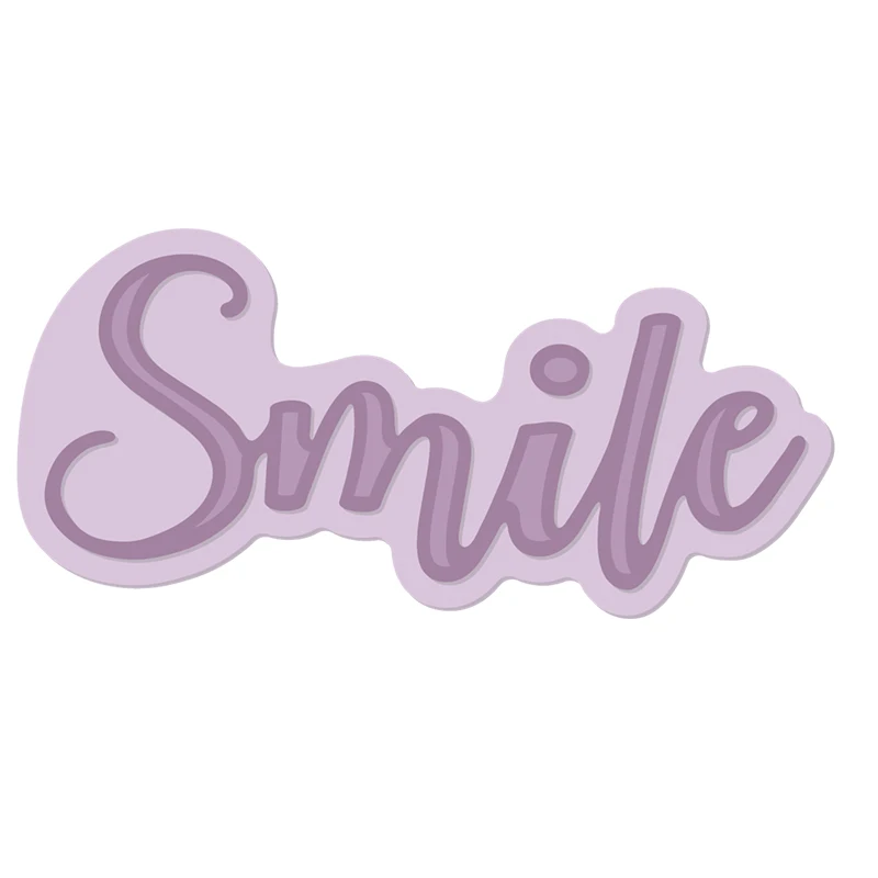 Письмо улыбка металлические штампы трафареты для сделай сам Скрапбукинг