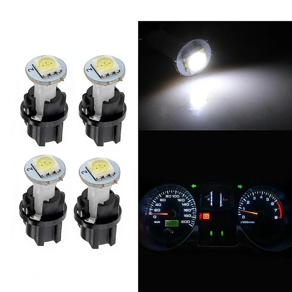 10 шт. Белый T5 SMD 5050 Автомобильный светодиодный светильник для приборной панели с
