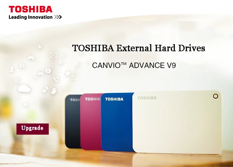 TOSHIBA Canvio ADVANCE 2," внешний жесткий диск 1 ТБ/2 ТБ/3 ТБ Портативный USB 3,0 HDD жесткий диск Настольный Ноутбук хранения Устройств HD V9