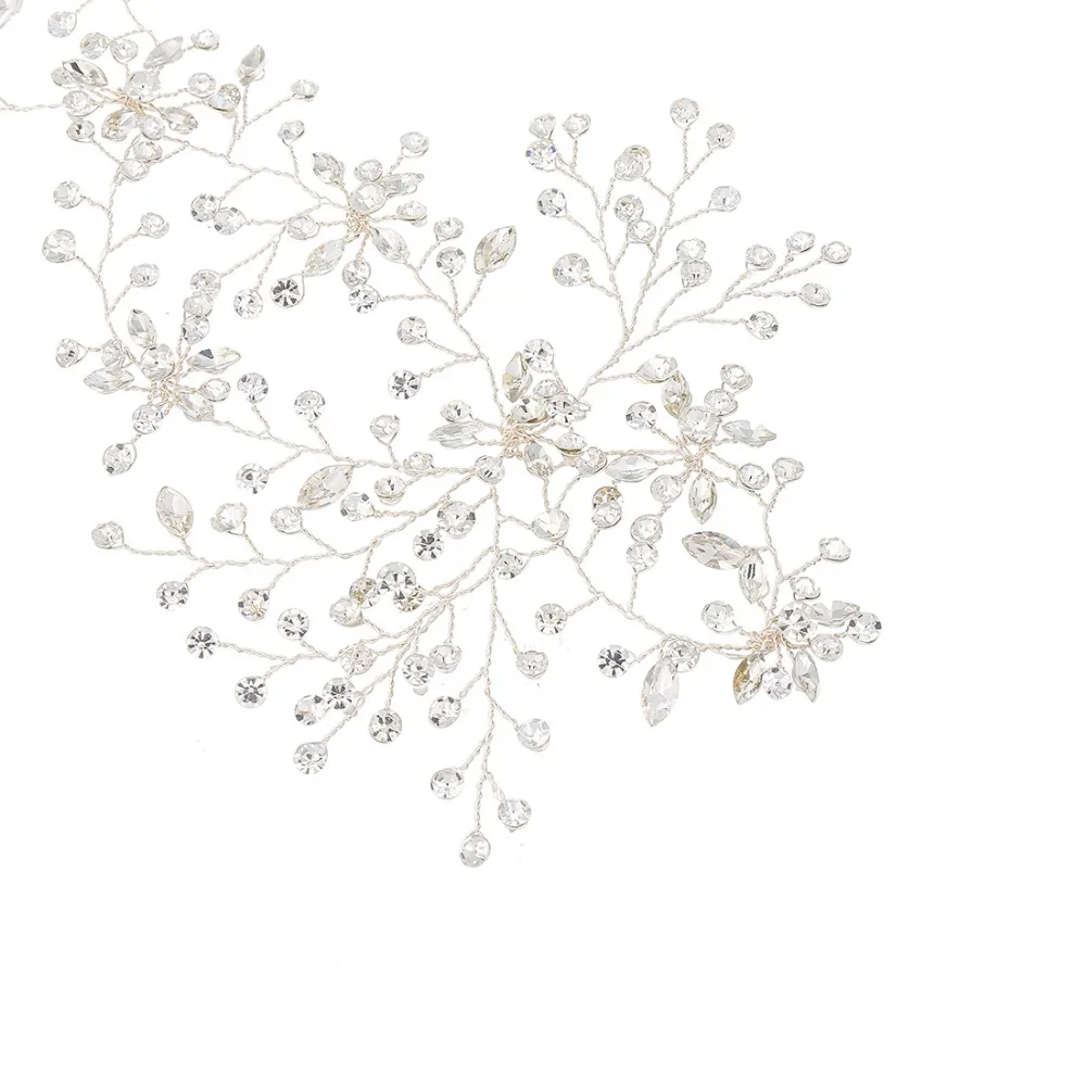 

Full Crystal Rhinestones Bride Wedding Headband Headpiece Bridal Hair Piece Prom Pageant Accessories Princess Tiaras And Crowns