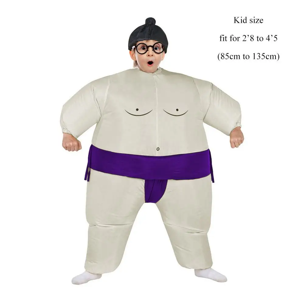 Kid Purple Взрослый надувной костюм сумо костюмы на Хэллоуин для Для женщин надувные борца сумо костюм "Веер" работает костюм сумо для Для мужчин - Цвет: Kid Purple