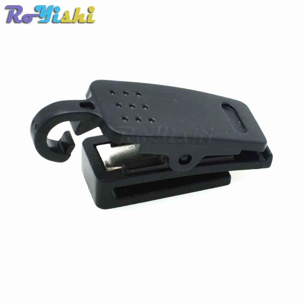 100pcs/pack Plastic ID Card Name Tag Holder Badge Clip Black For Cord Strap | Дом и сад