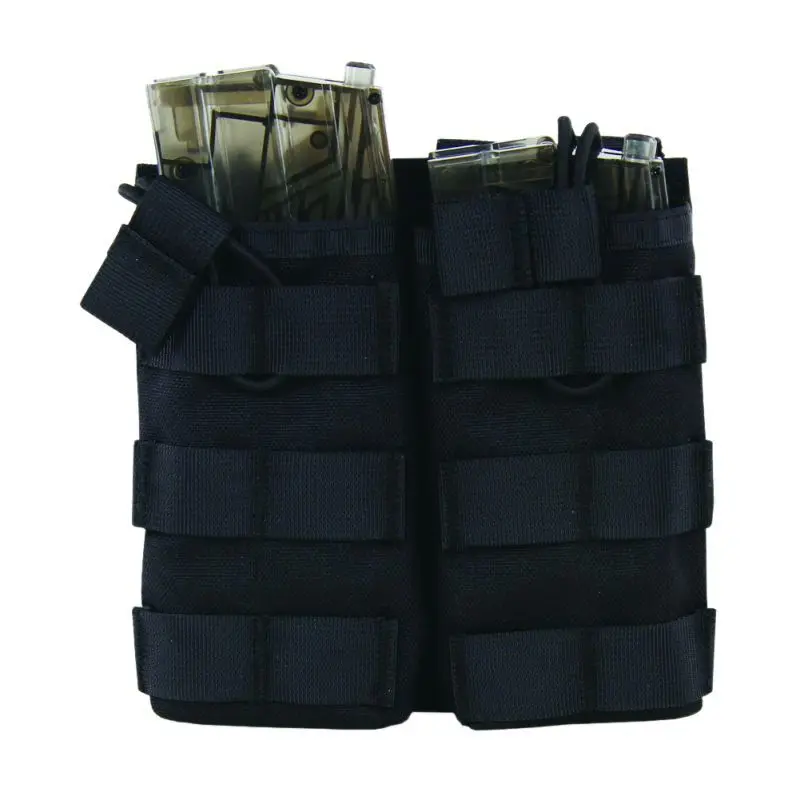Package Pouch Tactical MOLLE Double Open-Top Magazine FAST AK AR M4 FAMAS Mag 1000D Nylon Paintball Equipment | Спорт и развлечения