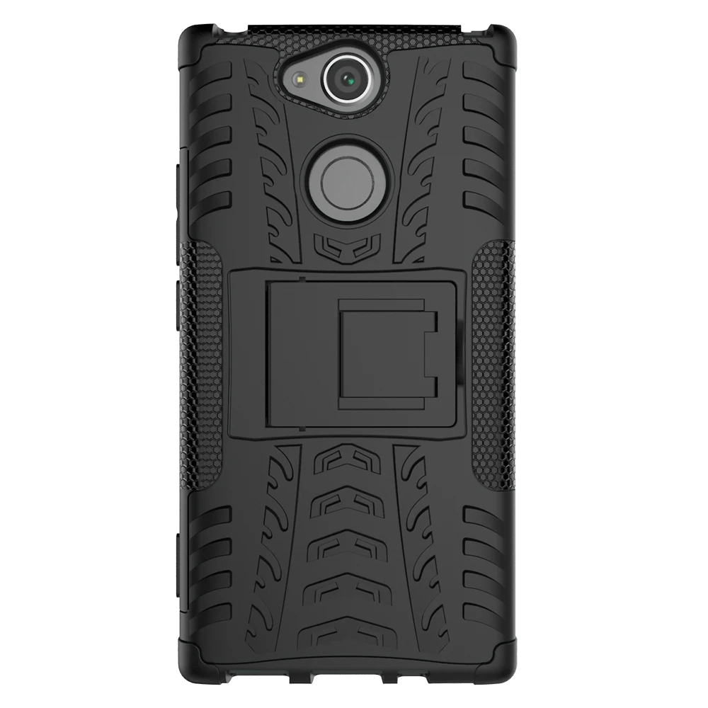 TPU + PC двойной протектор телефона чехол для sony E5 C6 C5 XA1 ультра XA2 Ultral удар стенд XZ1 XZ2