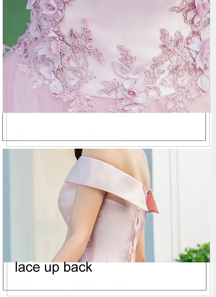 JIERUIZE robe de soiree розовые платья для выпускного вечера Длинные А-силуэта с открытыми плечами дешевые вечерние платья Вечерние платья abendkleider