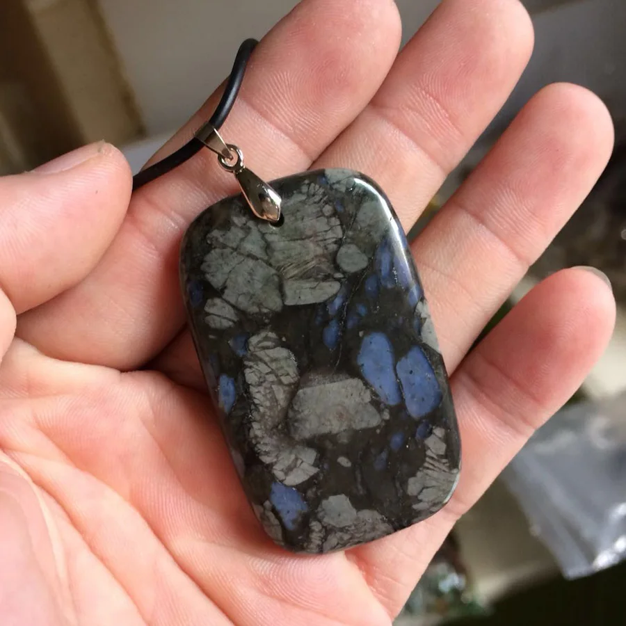 Серое ожерелье из опалового камня, подвеска из натурального камня, хорошее ювелирное изделие для женщин, подарок