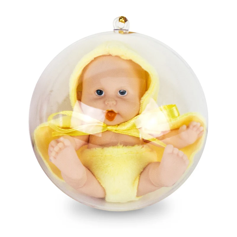 1PCS Спящий ребенок реборн Bebe кукла мяч защитная оболочка прекрасный ручной работы реалистичные детские куклы для девочек и мальчиков силиконовая принцесса игрушка для детей - Цвет: 1PCS