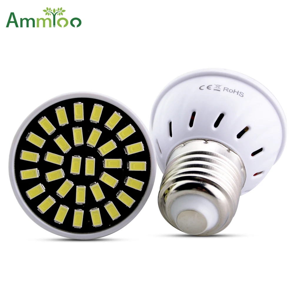 E27 Светодиодная лампа 4 Вт 6 Вт 8 Вт Светодиодный лампа 110 V 220 V SMD 5733 Bombillas прожектор светодиодный лампы для комнатных растений, украшения для дома