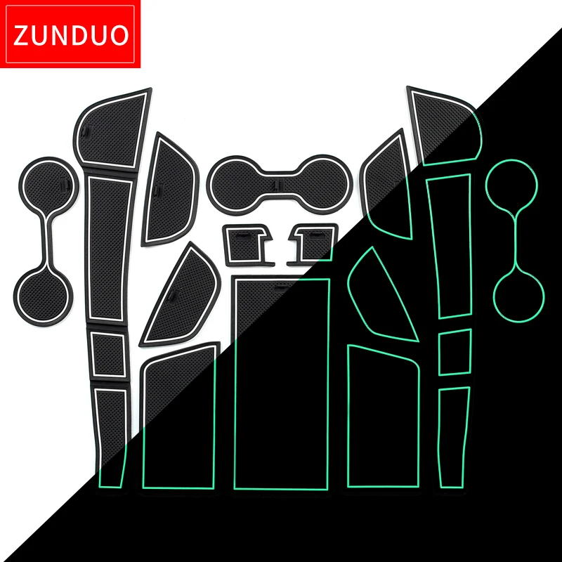 

ZUNDUO Gate Slot Cup Pad For Lexus UX Anti-Slip Mat Interior Cup Holders Non-slip Mats Car sticker Rubber Door Mat Accessories