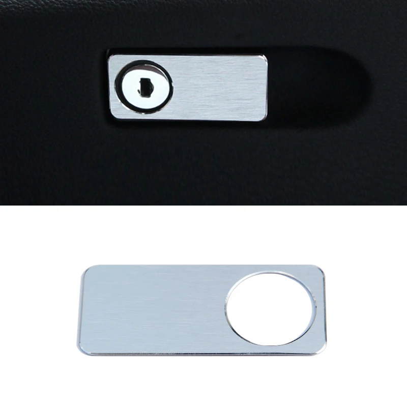 Алюминиевая хромированная крышка для отверстия ключей отделочная наклейка Mercedes